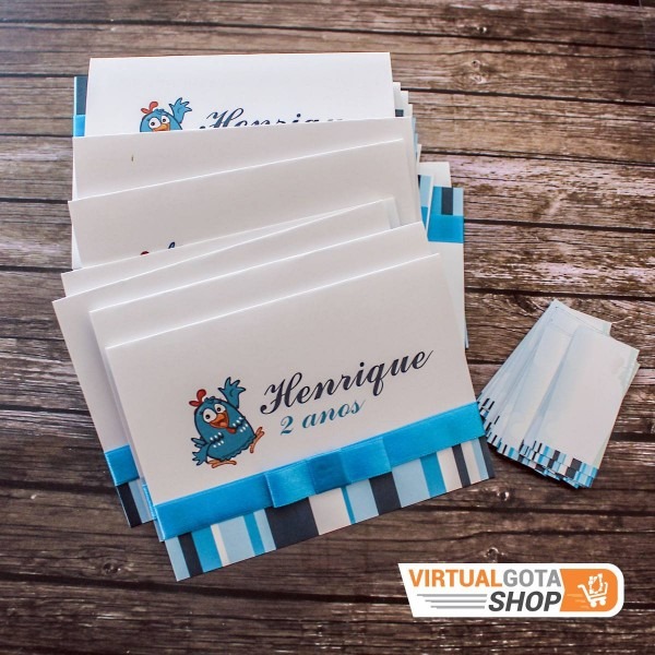 10 convites aniversÃ¡rio infantil galinha pintadinha 2 anos