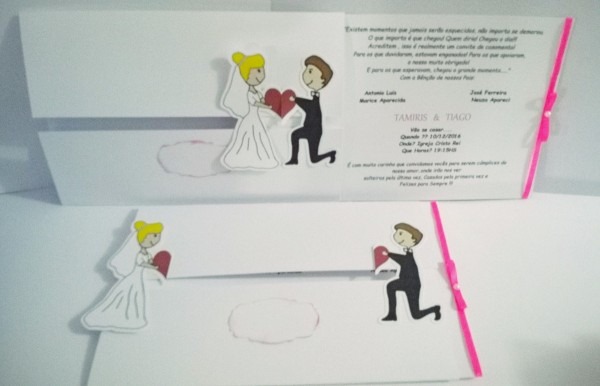 160 convites de casamento noivinhos, encontro dos noivos