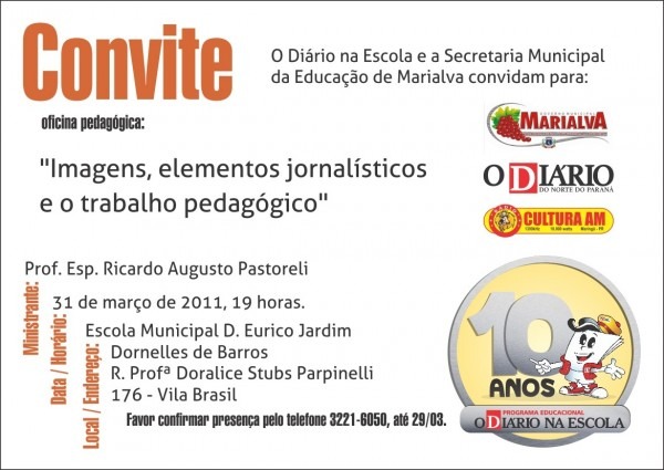 Marialva receberá oficina pedagógica de o diário na escola na Marialva receberá oficina pedagógica de o diário na escola na