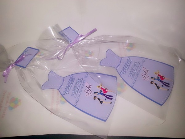 30 convite personalizado vestido princesa sofia frete grÃ¡tis