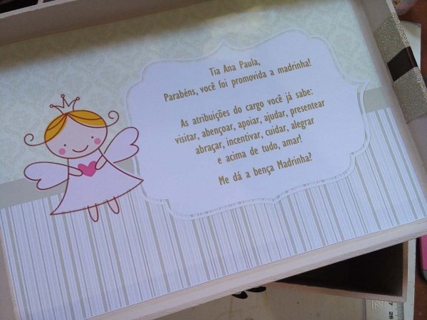 Modelos de convites de batizado para madrinha Modelos de convites de batizado para madrinha