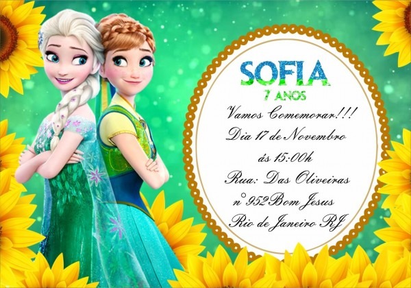 50 convites personalizados frozen 50 convites personalizados frozen