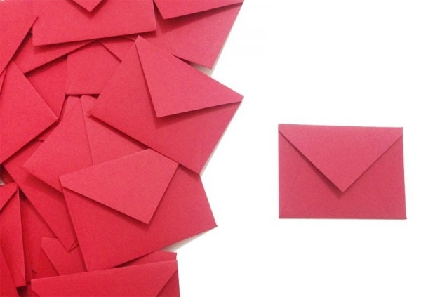 50 mini envelopes convite individual 6,5x4,7cm