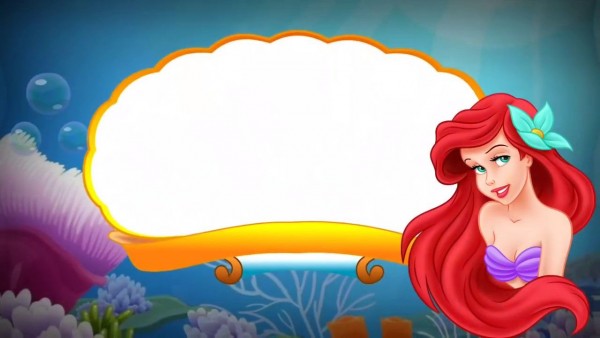 Convite virtual animado tema a pequena sereia grátis para baixar e Convite virtual animado tema a pequena sereia grátis para baixar e