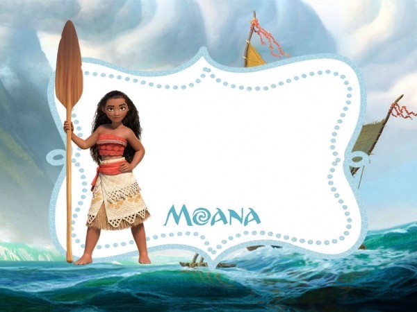 Convite para festa moana Convite para festa moana