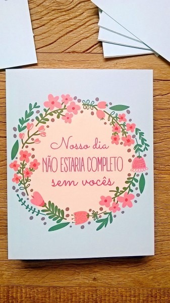 Lindo kit de cartões convites de casamento para padrinhos br Lindo kit de cartões convites de casamento para padrinhos br