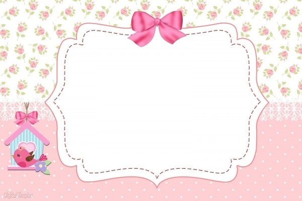 Kit de personalizados tema passarinhos para meninas para Kit de personalizados tema passarinhos para meninas para