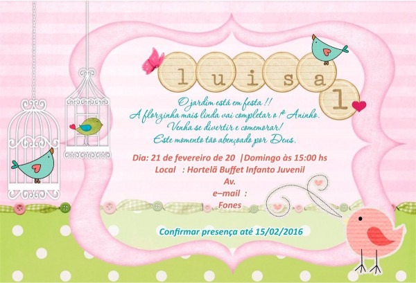 Arte final, criação passarinho menina lembrancinhas, convite Arte final, criação passarinho menina lembrancinhas, convite