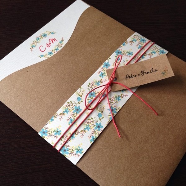 Anna hoppe convites especiais convite de casamento rústico kraft Anna hoppe convites especiais convite de casamento rústico kraft