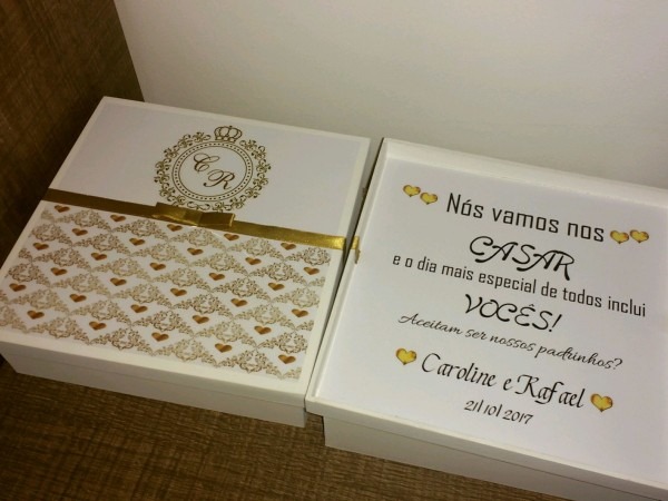 Caixa mdf p convite padrinhos 20x20x5 no elo7 Caixa mdf p convite padrinhos 20x20x5 no elo7