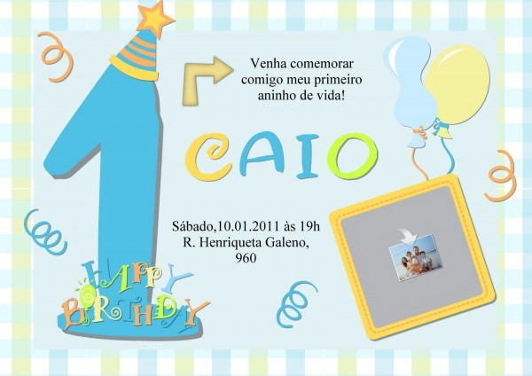 Manu tips convites de 1 ano Manu tips convites de 1 ano