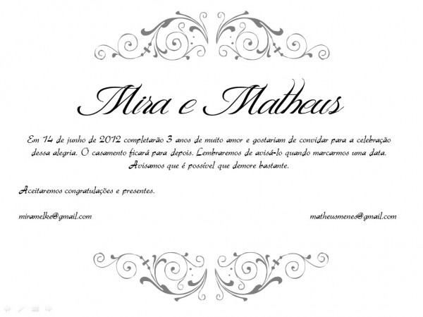 Faça seus convites de casamento Faça seus convites de casamento