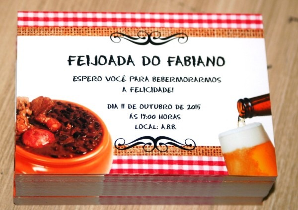 Convite feijoada no elo7 Convite feijoada no elo7