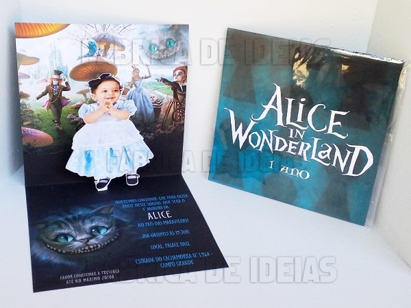 Convite 3d alice Convite 3d alice