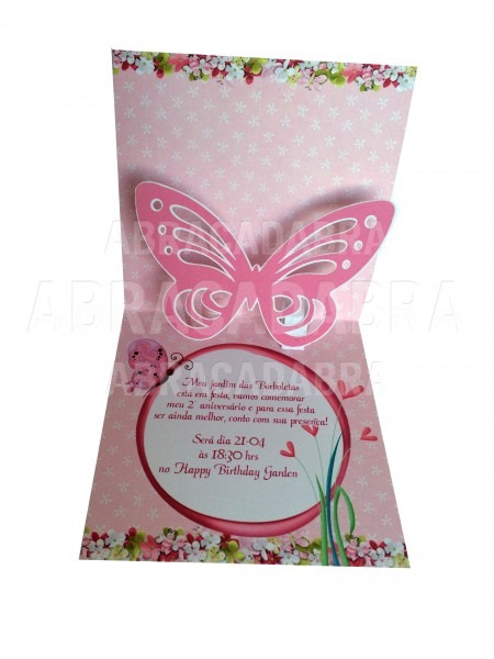 Convite de aniversario jardim das borboletas em go, goianesia Convite de aniversario jardim das borboletas em go, goianesia