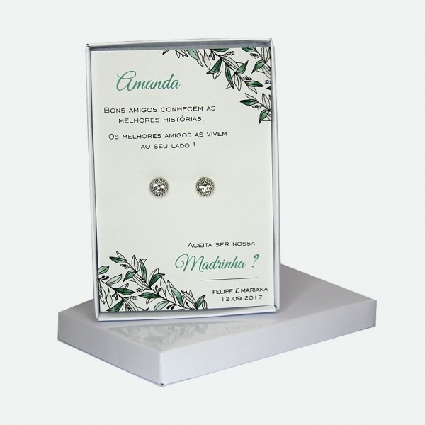 Convite brincos madrinha Convite brincos madrinha