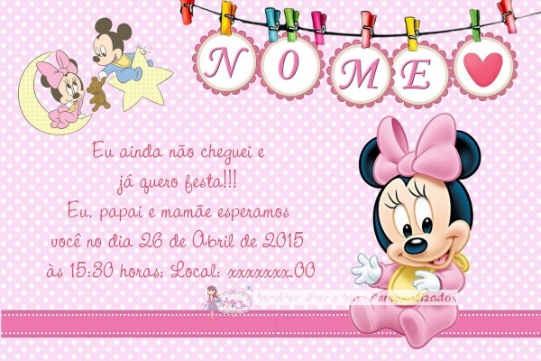 Convite chÃ¡ de bebÃª