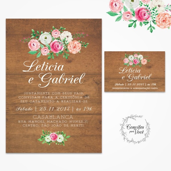 Convite de casamento Convite de casamento