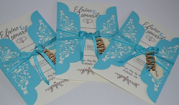 Convite de casamento azul rendado artesanal no elo7 Convite de casamento azul rendado artesanal no elo7