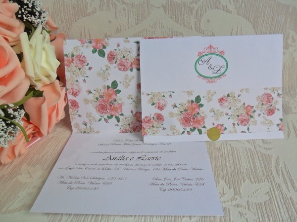 Convite de casamento barato promoÃ§Ã£o (300un) frete gratis
