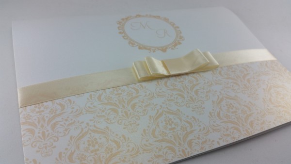 Convite de casamento perolado creme no elo7 Convite de casamento perolado creme no elo7