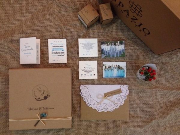 Convite de casamento rustico em sÃ£o paulo sjcampos taubate kraft