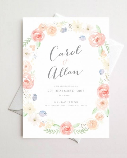 Convite de casamento simples conheça os papéis populares Convite de casamento simples conheça os papéis populares