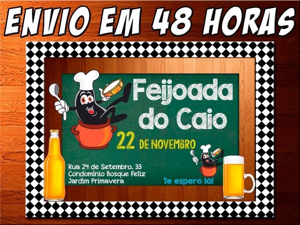 Convite feijoada digital Convite feijoada digital