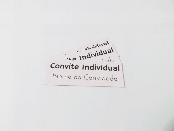Convite Individual Simples No Elo7