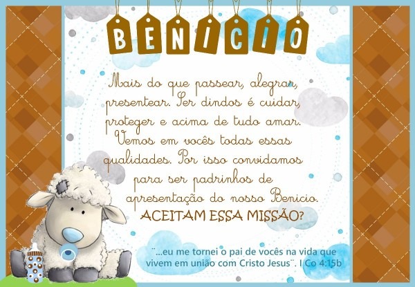 Convite padrinhos de batismo arquivo digital Convite padrinhos de batismo arquivo digital