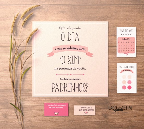 Convite padrinhos Convite padrinhos