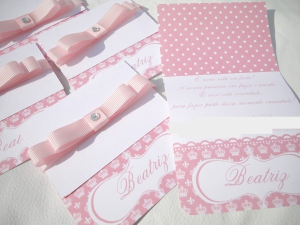 Convite princesa no elo7 Convite princesa no elo7