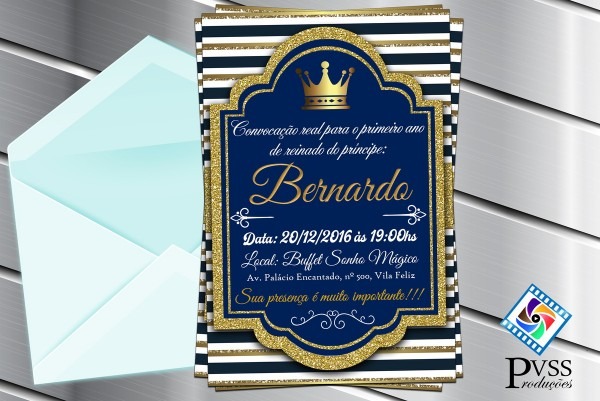 Convite prÃncipe realeza reinado no elo7 Convite prÃncipe realeza reinado no elo7