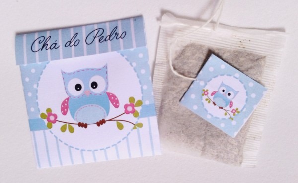 Convite sache de cha de bebe Convite sache de cha de bebe