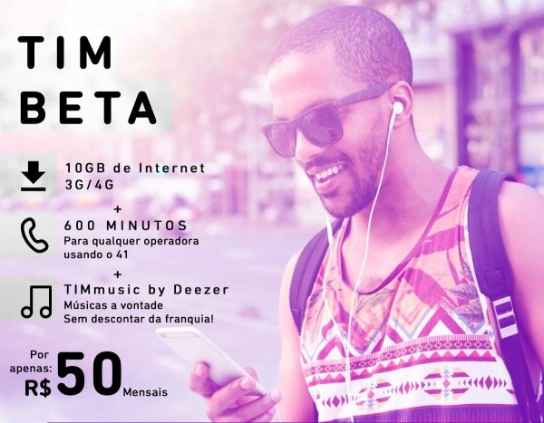 Convite t i m beta 10gb + 600min qualquer ddd suporte on Convite t i m beta 10gb + 600min qualquer ddd suporte on
