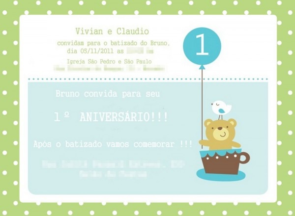 Festa de 1 ano Festa de 1 ano