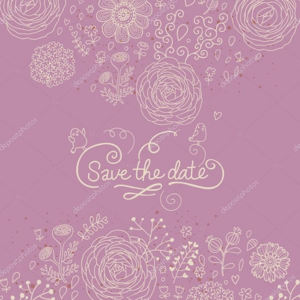 Salve a data convite de casamento elegante fundo floral Salve a data convite de casamento elegante fundo floral