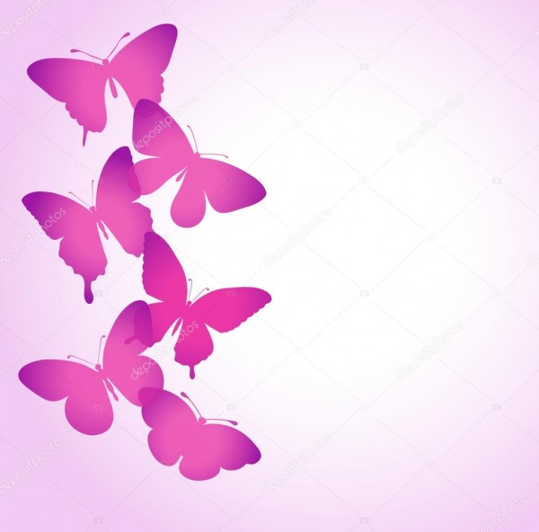 Plano de fundo com uma borda de borboletas voando â vetores de Plano de fundo com uma borda de borboletas voando â vetores de