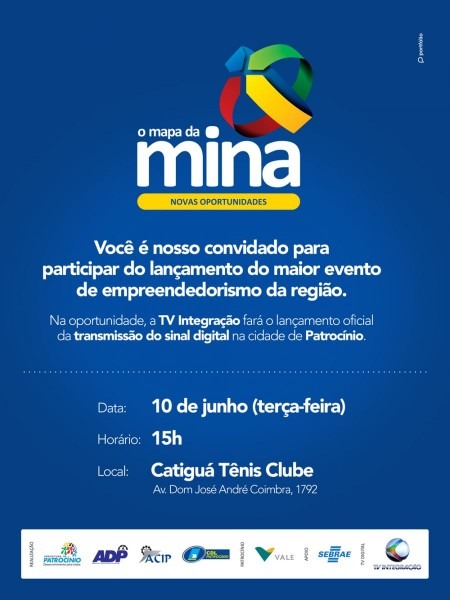 Mapa da mina 2014 e sinal digital em patrocÃnio Mapa da mina 2014 e sinal digital em patrocÃnio