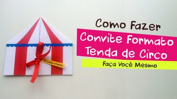 Convite tenda circo Convite tenda circo