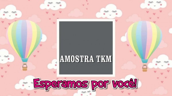 Convite balãozinho rosa tkm convites animados Convite balãozinho rosa tkm convites animados