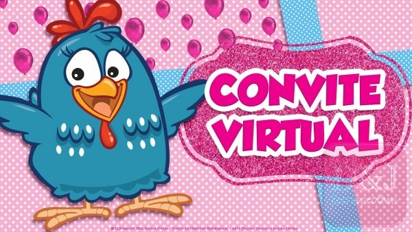 Convite virtual galinha pintadinha rosa Convite virtual galinha pintadinha rosa
