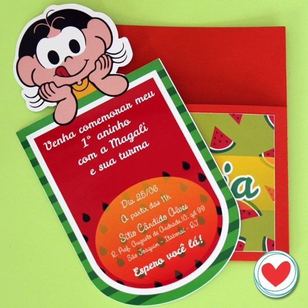 Convite personagens no elo7 Convite personagens no elo7