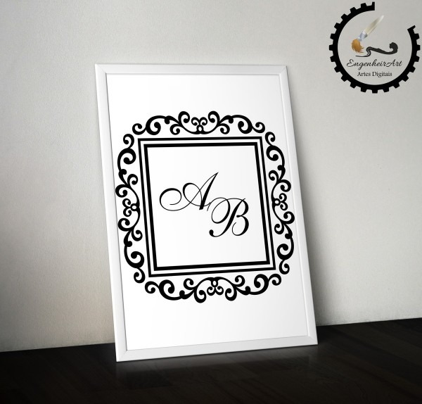 Monograma 46 no elo7 Monograma 46 no elo7