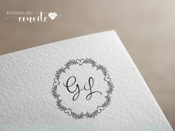 Monograma de casamento personalizado Monograma de casamento personalizado