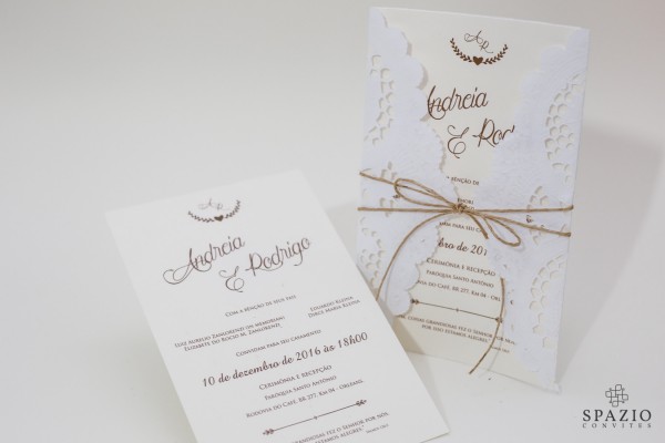 Papel rendado para convites Papel rendado para convites