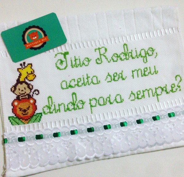 Toalha de lavabo convite no elo7 Toalha de lavabo convite no elo7