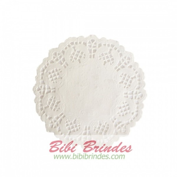 Papel rendado doilies 8,9 cm pcte com 24 unid Papel rendado doilies 8,9 cm pcte com 24 unid