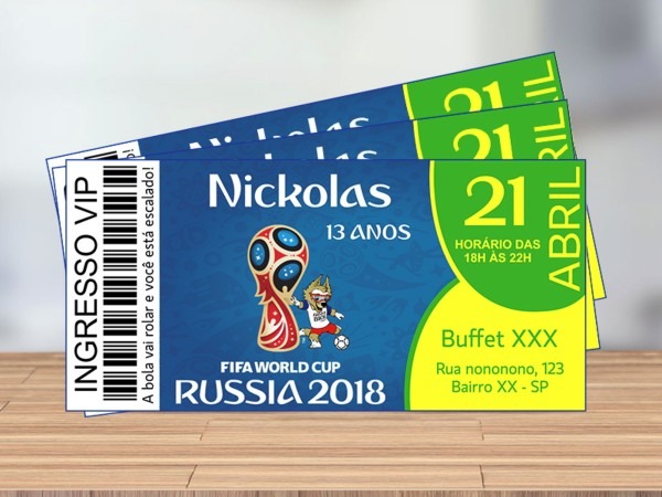 60 convite ingresso copa do mundo 2018 no elo7 60 convite ingresso copa do mundo 2018 no elo7