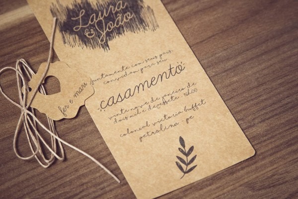 25 convites de casamento